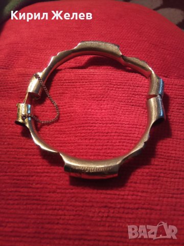 ВИНТИДЖ СТАРА РЕТРО АРТ СТОМАНЕНА ДЪЛБОКО ПОСРЕБРЕНА АРТ ГРИВНА МАЙСТОРСКА ИЗРАБОТКА АНГЛИЯ 25200, снимка 4 - Антикварни и старинни предмети - 34632222