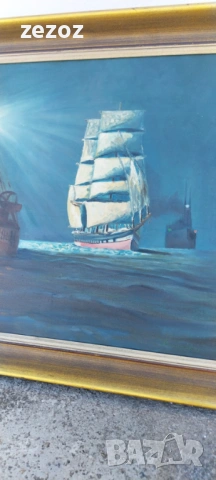 Картина масло Маринизъм, снимка 5 - Картини - 53105699