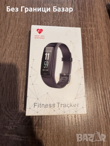 Смарт фитнес гривна Y9 Black с пулсомер, Bluetooth и цветен дисплей за Android и iOS