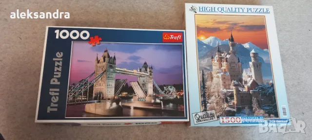 Пъзели clementoni-1500 части и Trefi-1000  части, снимка 1
