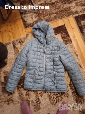 Дамско яке светло синьо М размер, снимка 3 - Якета - 47821311