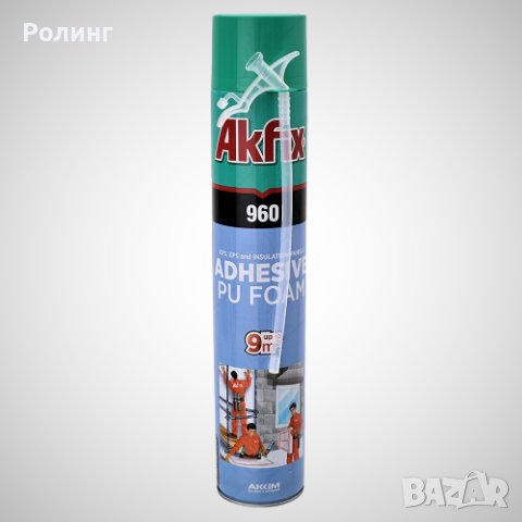 ЛЕПИЛО ЗА ТОПЛОИЗОЛАЦИЯ 960 AKFIX 850 Г 0703960, снимка 2 - Строителни материали - 40663354