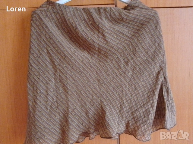 Подарявам!Къса пола в кафеви цветове, снимка 2 - Поли - 51877179