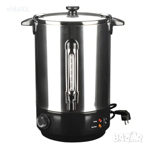 vidaXL Уред за греяно вино, неръждаема стомана, 15 л, 2500 W
