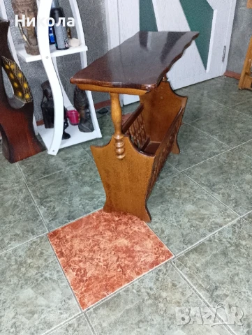 масичка с поставка за списания, снимка 4 - Маси - 50928682