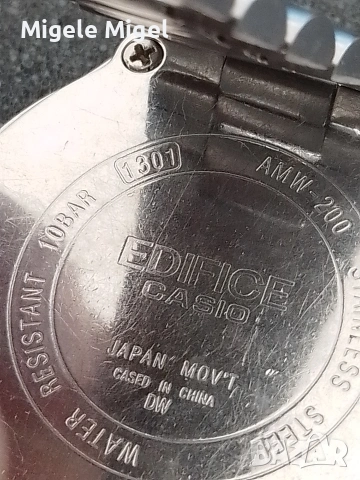 Ръчен мъжки часовник CASIO EDIFICE, снимка 10 - Мъжки - 53935696