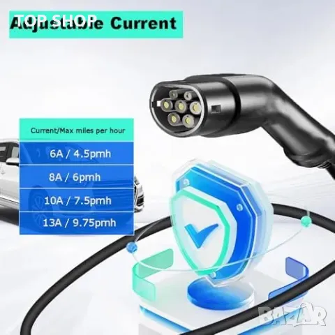 Нов Бързо зареждащ EV кабел Type 2, 3kW, с програмирано зареждане, снимка 4 - Друга електроника - 49956853