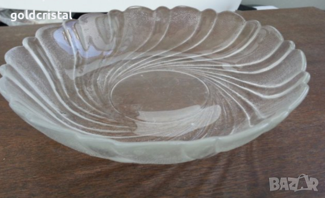 стъклена купа фруктиера , снимка 4 - Чинии - 14322409