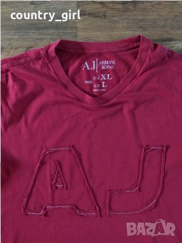 armani jeans - страхотна мъжка тениска, снимка 2 - Тениски - 29728817
