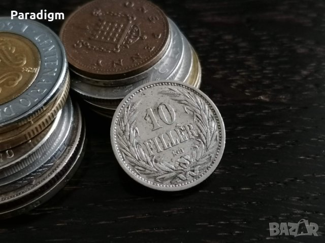 Монета - Унгария - 10 филера | 1909г., снимка 1 - Нумизматика и бонистика - 31372347