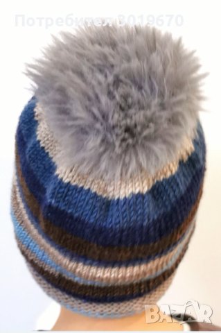 Плетена шапка, снимка 3 - Шапки, шалове и ръкавици - 42479022