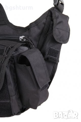 Чанта тактическа многофункционална BLACK SLING MIL-TEC, снимка 5 - Екипировка - 34020934