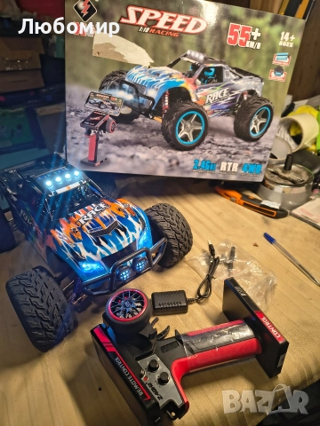 WLtoys 104019 1:10 2.4G Състезателна кола с дистанционно управление 55KM/H 4WD  