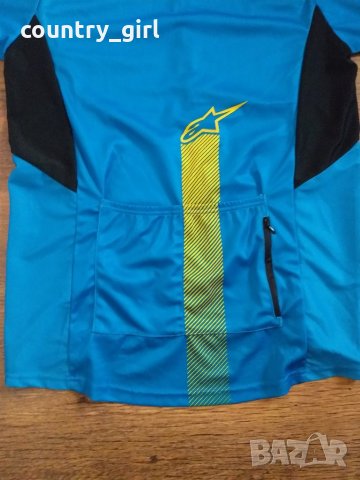 alpinestars jersey - страхотно мъжко джърси КАТО НОВО, снимка 7 - Спортни дрехи, екипи - 29387202