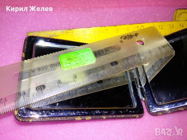 ЕЛЕГАНТНО МОДНО ДВОЙНО ДАМСКО ДЖОБНО ОГЛЕДАЛЦЕ МНОГО КРАСИВО 42956, снимка 2 - Други ценни предмети - 44147825