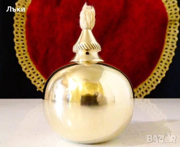 Бронзов спиртник,маслена лампа. 