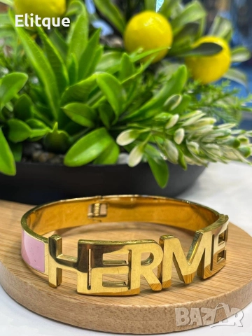 гривни от висококачествена стомана ysl saint laurent hermes Gucci Louis Vuitton Ralph Lauren , снимка 4 - Гривни - 52908038