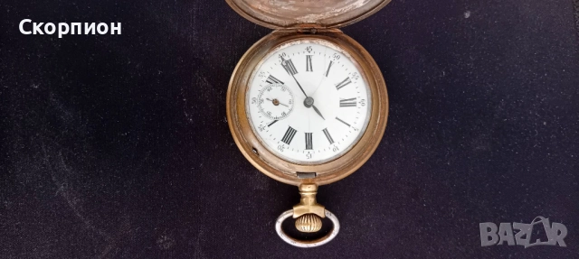 Швейцарски джобен часовник - K.ROSKOPF - PATENT - ПРОМОЦИЯ , снимка 4 - Джобни - 51777742