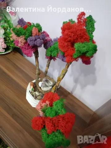 дръвчета със скандинавски мъх , снимка 4 - Декорация за дома - 49492584