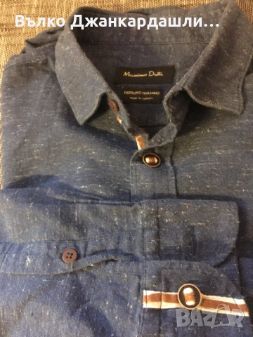 Зимна мъжка риза Massimo Dutti, размер L, снимка 8 - Ризи - 53151173