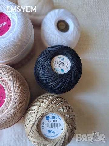 Прежда Дрима за фини плетива на една кука, памучно тире, снимка 8 - Декорация за дома - 49730807