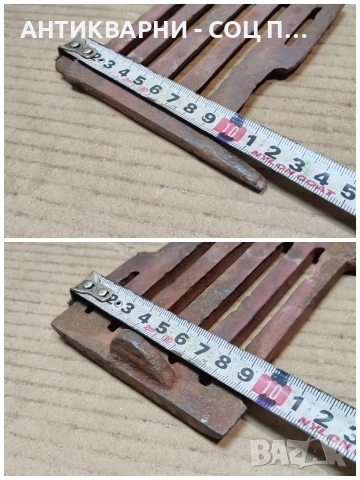 Стара Малка Чугунена Скара За Стара Печка. / НОМЕР 1772., снимка 7 - Антикварни и старинни предмети - 54001918