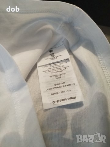 Нова бяла дамска блуза G Star Raw Jiling, снимка 6 - Блузи с дълъг ръкав и пуловери - 31097520