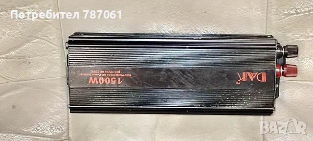 Инвертор POWER 1500 W преобразувател на напрежение 12 V към 220 vUSB порт, снимка 3 - Друга електроника - 53959599