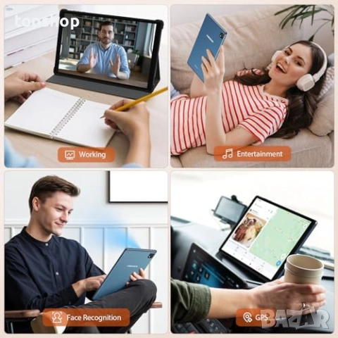 Нов FORUSER 10" Android 14 таблет, осемядрен 2.0Ghz 5G WiFi, 36GB RAM 128GB ROM (1TB TF) 1920x1200.., снимка 7 - Таблети - 52552755