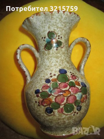 Керамична ваза ,ръчно изработена и рисувана, снимка 2 - Вази - 34916514