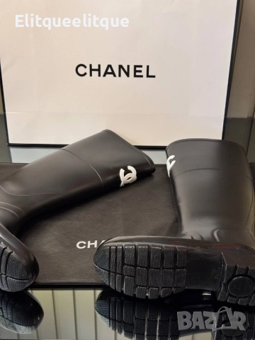 гумени ботуши ⚜️CHANEL BOOTS⚜️ 🆕🆕, снимка 3 - Дамски ботуши - 52237507