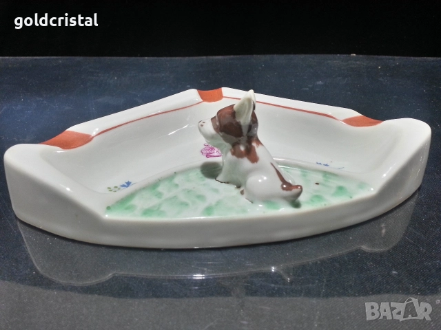 Стар български порцелан пепелник 