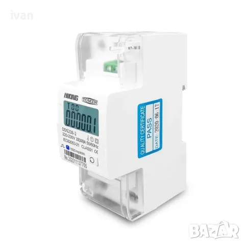 100А монофазен електромер за DIN шина , снимка 5 - Други стоки за дома - 50180905