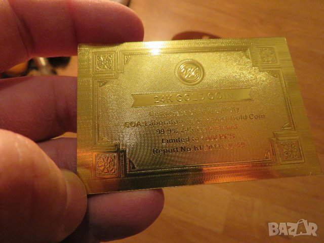 Възпоменателен позлатен плакет на ПЕЛЕ 2  със сертификат за златно покритие 24к футбол, снимка 6 - Антикварни и старинни предмети - 39876634