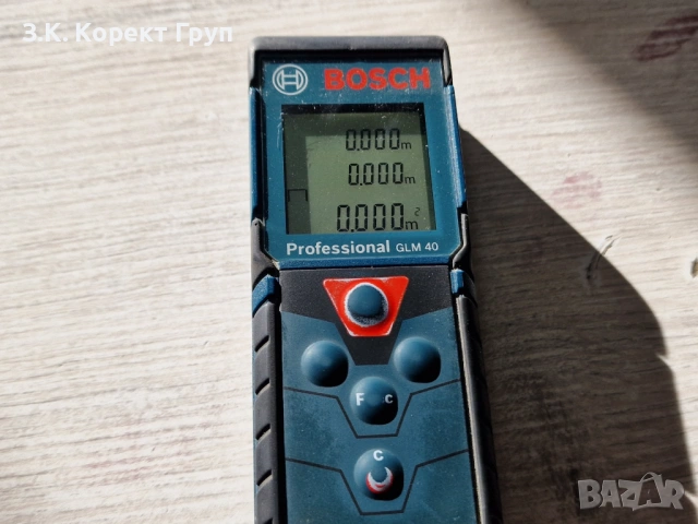 Професионална лазерна ролетка Bosch GLM 40, снимка 2 - Други инструменти - 54229080