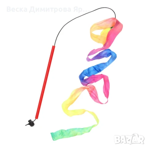 Цветна лента за танци и гимнастика с регулируема върва, снимка 5 - Други спортове - 50868435