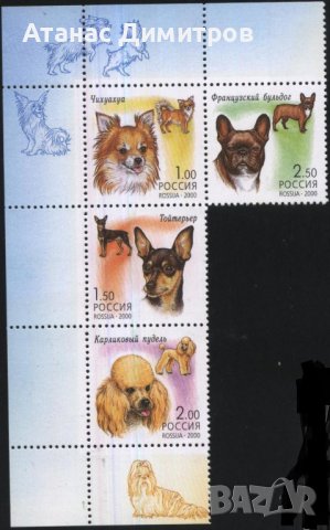 Чисти марки Фауна Кучета 2000 от Русия