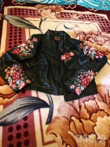 Страхотно кожено яке с бродерииразпродажба , снимка 2 - Якета - 48908165