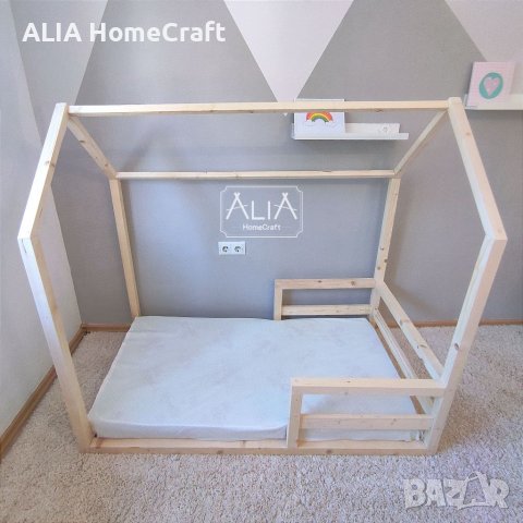 Легло Монтесори | модел: "ЦВЕТИ" | Лело къщичка, снимка 2 - Бебешки легла и матраци - 38273247