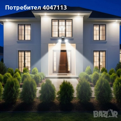 24W LED лампа с датчик за движение – 2000 lm и IP защита за всякакви условия, снимка 6 - Лампи за стена - 51789008