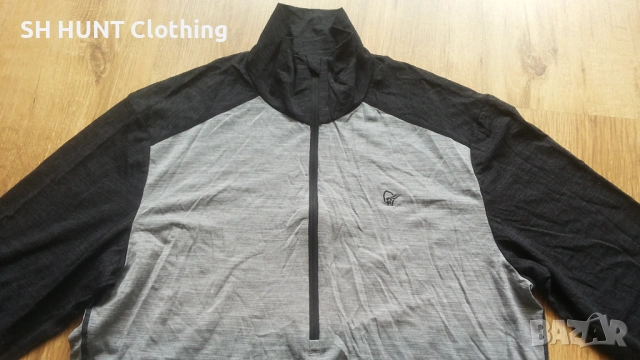 NORRONA Wool Zip Neck 89% Merino Wool размер M термо блуза 89% Мерино вълна - 2475, снимка 4 - Пуловери - 54160677