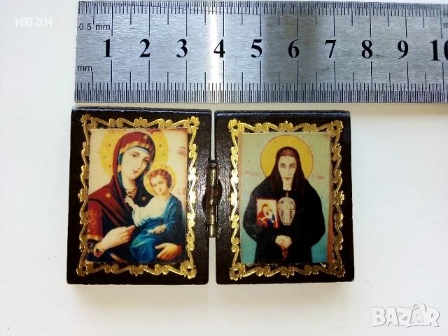 Стари малки икони, снимка 3 - Антикварни и старинни предмети - 50681877