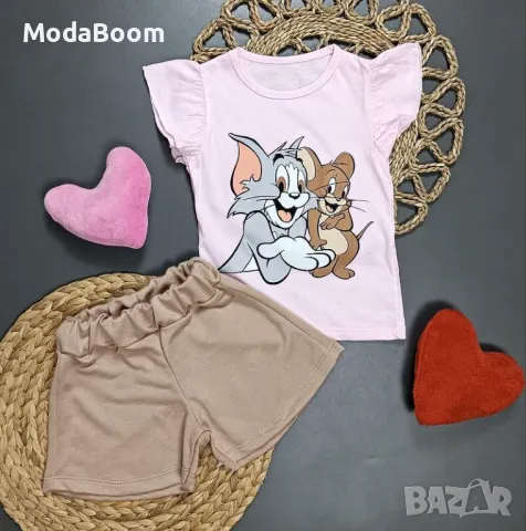 🐱🐭Детски комплект Том и Джери блуза и шорти🐱🐭