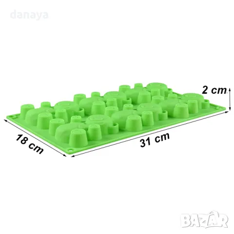 760 Силиконова форма за домашни мечета Барни молд за кексчета Барни, снимка 6 - Форми - 48610478