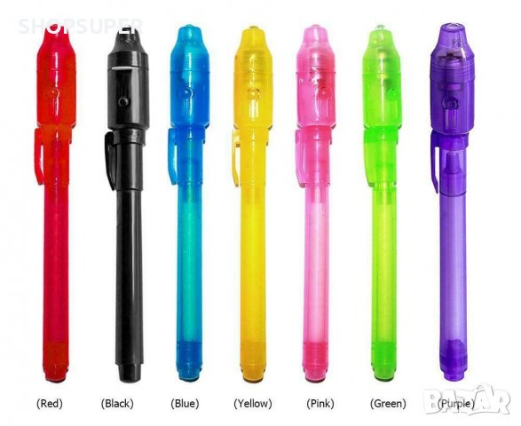 2 в 1 : Химикалка с невидимо мастило и проверка на банкноти, снимка 4 - Ученически пособия, канцеларски материали - 38674611