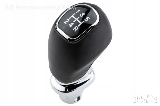 Топка за скоростен лост, Hyundai I20, Кожа, Черен, 5 скорости