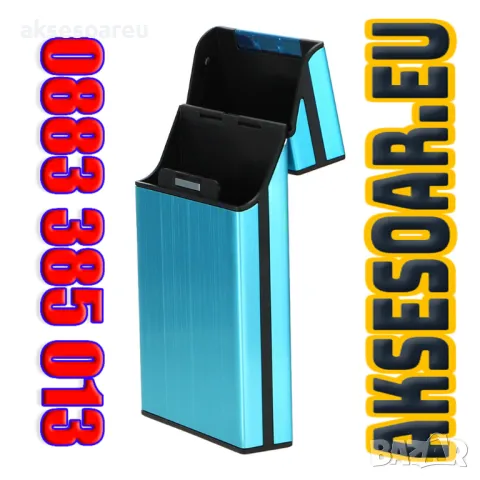 Нова Алуминиева табакера кутия Слим за тънки цигари мурати слим Murati slim контейнер за съхранение , снимка 8 - Табакери - 50223336