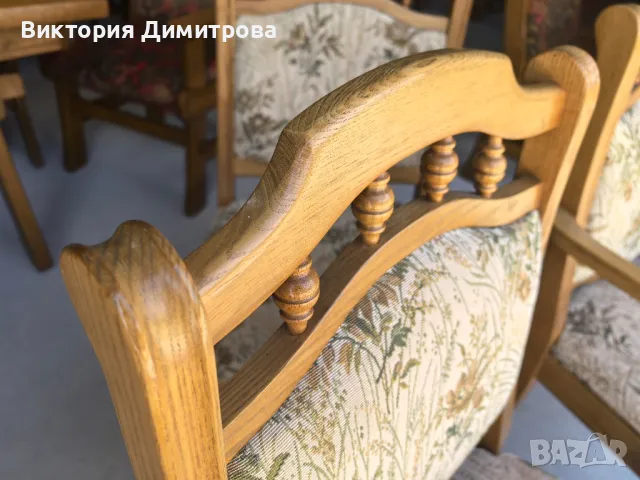 Комплект от 6 трапезни стола , снимка 7 - Столове - 50345933