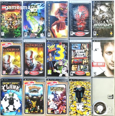 [PSP] Spider-man/ GTA/ God of War/ Lego/ Ben 10/ Toy Story 3, снимка 1 - Други игри и конзоли - 44433374