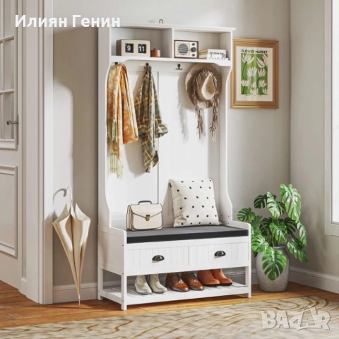Гардероб с пейка за обувки, снимка 2 - Други - 52888011